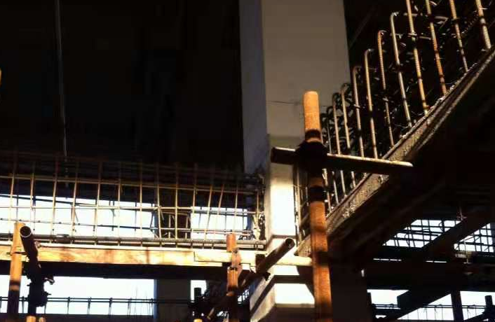 蚌埠一厂房梁柱截面加大施工
